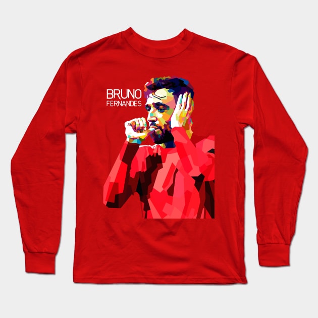 Bruno Fernandes Long Sleeve T-Shirt by awangwidyatama